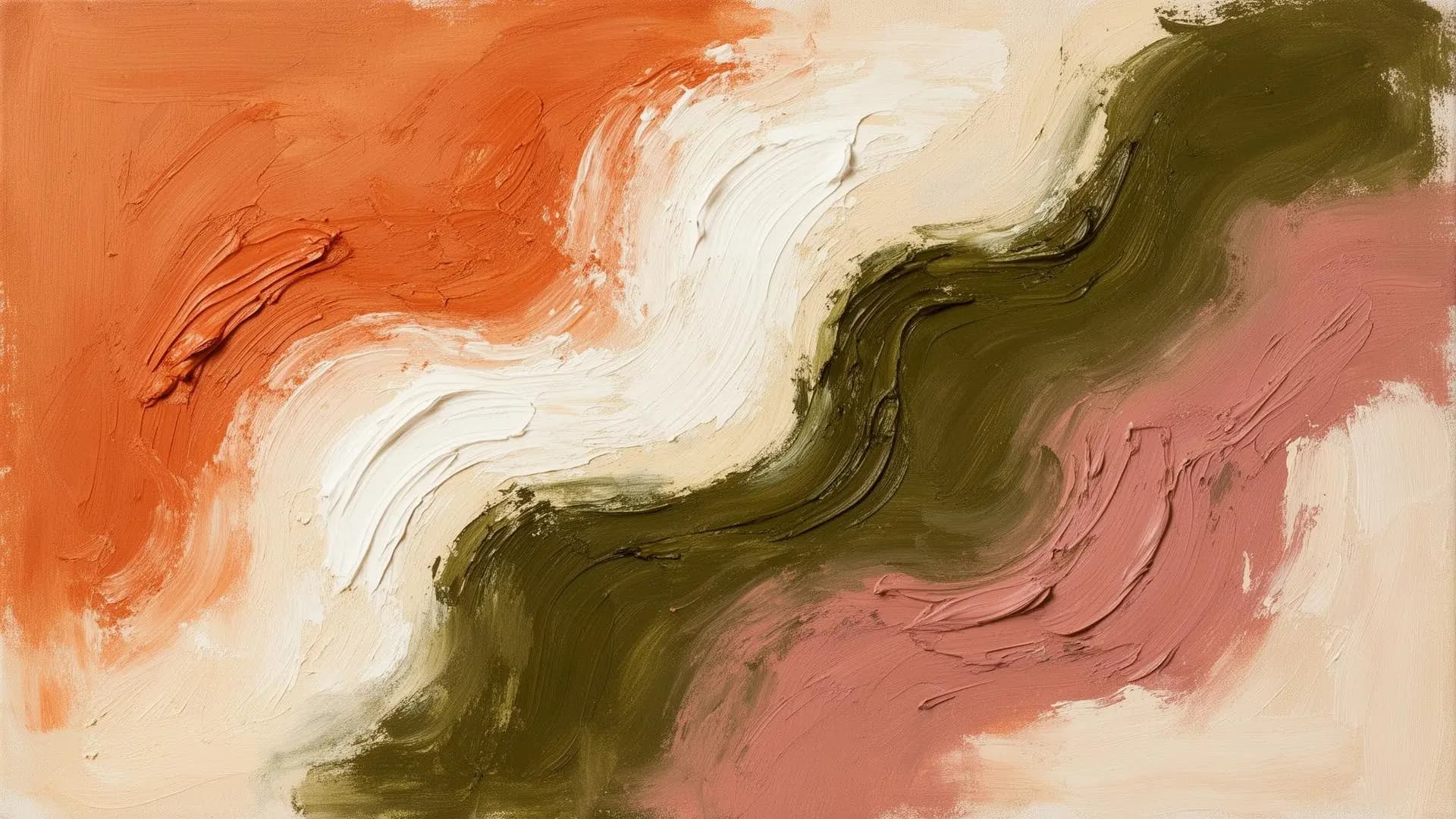 Abstract paint strokes