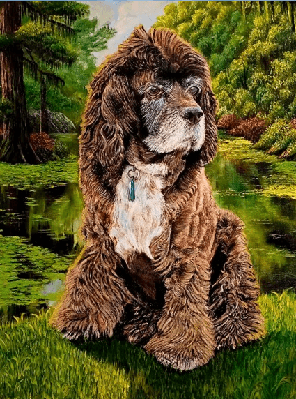 Finished commissioned painting