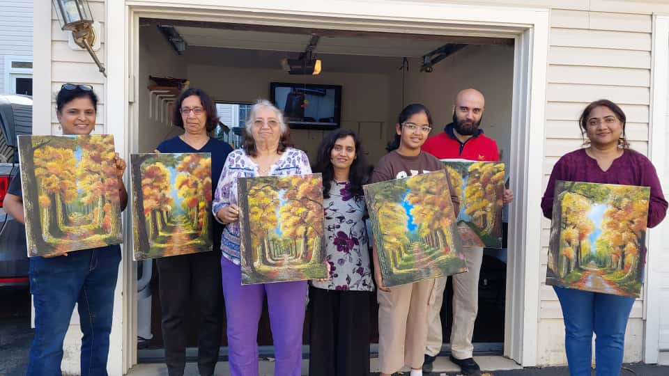 Marcus's first painting