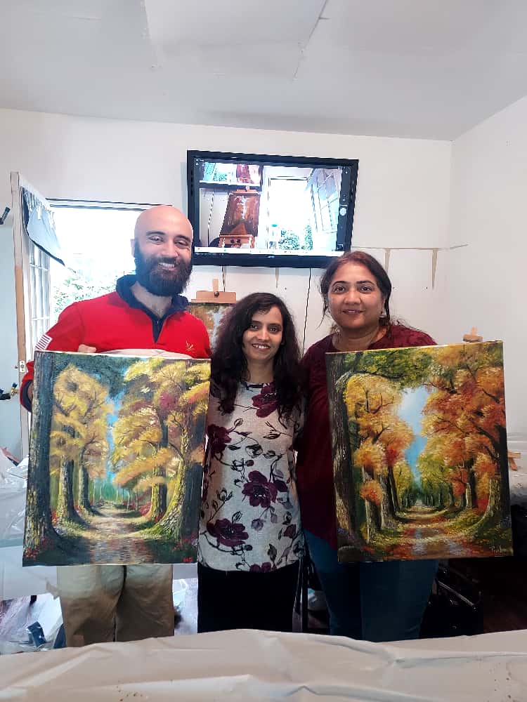 Elena's first painting