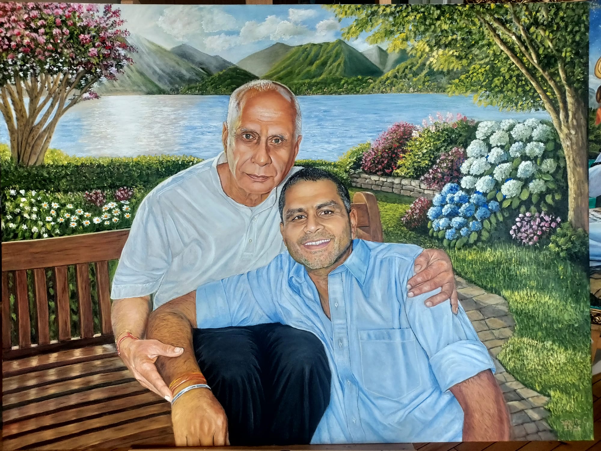Dad and son — Sarita Chowdhary